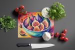 NEW Colorful Figs Glass Cutting Board Decorative Tempered Glass Kitchen Cutting and Serving Board Large Size Chopping Board