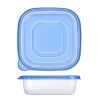 6 pack Plastic Square Food Storage Container