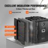 Insulated Food Pan Carrier, 82 Qt Hot Box for Catering, LLDPE Food Box Carrier with Double Buckles, Front Loading Food Warmer with Handles