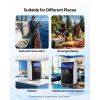 Commercial Ice Maker Machine, 80 lbs/24h with 12Lbs Storage, 32 Cubes per Cycle