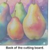 NEW Colorful Pears Glass Cutting Board Decorative Tempered Glass Kitchen Cutting and Serving Board Large Size Chopping Board
