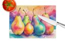 NEW Colorful Pears Glass Cutting Board Decorative Tempered Glass Kitchen Cutting and Serving Board Large Size Chopping Board