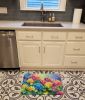 Hydrangeas in Watercolor Memory Foam Kitchen Mat Machine Washable Anti-Fatigue Mat Cushion Comfort Bath Mat or Kitchen Rug