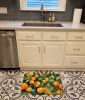 Florida Orange Blossom in Watercolor Memory Foam Kitchen Mat Machine Washable Anti-Fatigue Mat Cushion Comfort Bath Mat or Kitchen Rug