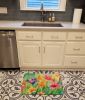 Lilies in Watercolor Memory Foam Kitchen Mat Machine Washable Anti-Fatigue Mat Cushion Comfort Bath Mat or Kitchen Rug