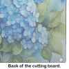 NEW Hydrangeas in Watercolor Glass Cutting Board Decorative Tempered Glass Kitchen Cutting and Serving Board Large Size Chopping Board