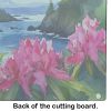 NEW Washington Coast Rhododendrons in Watercolor Glass Cutting Board Decorative Tempered Glass Kitchen Cutting and Serving Board Large Size Chopping B
