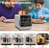 Touch Screen Toaster 2 Slice, Bagel Toasters with LCD Display, Stainless Steel Smart Digital Toasters with Single Slot Toasting