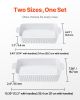 Ceramic Baking Dish 2 Pieces Rectangular Bakeware Set Deep for Baking White