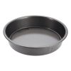 (2 pack) PRO Nonstick Steel Round Cake Pan, 9", Gray