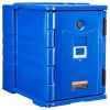 Insulated Food Pan Carrier, 95 Qt Hot Box for Catering, Food Box Carrier with Double Buckles, Front Loading Food Warmer with Handles