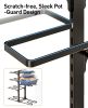 Pots and Pans Organizer under Cabinet, 20.8" Height Heavy Duty 120LBS Pots Pans Organizer Rack for Cabinet 8-Tier Adjustable for Big Stockpots