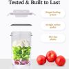 24 Pack Airtight Food Storage Container Set Clear Plastic Kitchen and Pantry Organization Canisters with Durable Lids for Cereal