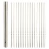 20pcs Grilling Flat Metal BBQ Skewers Stainless Steel Kabob BBQ Skewer 35CM/13.77inch