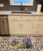 Lavender in Watercolor Memory Foam Kitchen Mat Machine Washable Anti-Fatigue Mat Cushion Comfort Bath Mat or Kitchen Rug