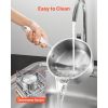 1.5 QT Saucepan, Stainless Steel Saucepan with Glass Lid, Multipurpose Nonstick Stainless Steel Small Cooking Sauce Pot with Ergonomic Handle