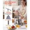 Fruit Wine Press, 0.8 Gallon/3L, Stainless Steel Manual Juice Maker with Powerful T-Shaped Handle, Juice Making for Apple/Grape/Orange/Berry