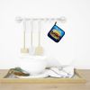 I Want Mine Dressed Hamburger Pair of Pot Holders Kitchen Heat Resistant Pot Holders Sets Oven Hot Pads for Cooking Baking BBQ, 7 1/2 x 7 1/2