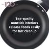 Dishwasher Safe Nonstick 6 Quart Jumbo Cooker/ Chef's Pan with Helper Handle and Glass Lid, Great for Family Meals, Dishwasher Safe, Champagne