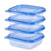 6 pack Plastic Square Food Storage Container