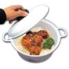 Food-Grade Microwaveable 10-Cup Kitchen Pressure Cooker & Steamer w/ Cup & Paddle, 2.5 Quart Capacity by Pride Of India 80 oz