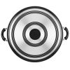 Easy Clean 14 Inch Nonstick One-Pot / Stockpot / Dutch Oven Family Braising Pan with Lid, Dishwasher Safe, Black