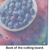 NEW Colorful Blueberries Glass Cutting Board Decorative Tempered Glass Kitchen Cutting and Serving Board Large Size Chopping Board