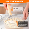 Sourbough Starter Kit, 34oz Sourbough Starter Jar, 2 Cotton Rope Banleton Bread Baskets, with Slices, Spatula, Straps