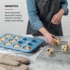 12-Cup Aluminized Steel Nonstick Cupcake Pan and Muffin Tin, Blue Velvet