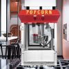 Kaitu Bar Style Popcorn Machine, 4-Ounce Popcorn Maker Popper, Red