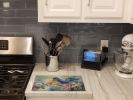NEW Bluebird Glass Cutting Board Decorative Tempered Glass Kitchen Cutting and Serving Board Large Size Chopping Board