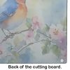 NEW Bluebird Glass Cutting Board Decorative Tempered Glass Kitchen Cutting and Serving Board Large Size Chopping Board