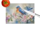 NEW Bluebird Glass Cutting Board Decorative Tempered Glass Kitchen Cutting and Serving Board Large Size Chopping Board