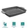 12 in Square Non-slip Handle Cast Aluminum Steak Pan