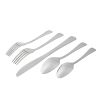Splendent 45 Piece Stainless Steel Flatware Set with Wooden Tray Organizer, Service for 8
