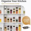 24 Pack Airtight Food Storage Container Set Clear Plastic Kitchen and Pantry Organization Canisters with Durable Lids for Cereal