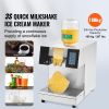 Commercial Snowflake Ice Machine, 397LBS/24H Snowflake Ice Maker, Stainless Steel Ice Shaver Machine, Electric Snow Cone Maker