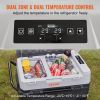 VEVOR Car Refrigerator, 12 Volt Car Refrigerator Fridge, 56 QT/53 L Dual Zone Portable Freezer, -4°F-50°F Adjustable Range