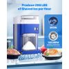 Commercial Ice Shaver Machine, 1.91QT /1.8L Large Electric Snow Cone Machine, Fine & Fluffy with 300W Motor, Stainless Steel Blades