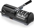 Electric Knife Sharpener for Kitchen, 3-Stage Knife Sharpener Electric with 100% Diamond Abrasives, 20Â° Precision Angle Guide