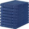 Premium Kitchen Towels 18"x28", 8 Pack Large Cotton 380 GSM Dish Towels, Soft and Absorbent Kitchen Hand Towels with Terry Grid Design