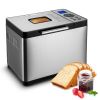 Bread Maker, 19-in-1 2LB Dough Machine, Nonstick Ceramic Pan Automatic Breadmaker with Gluten Free Setting, Whole Wheat Bread Making, Digital