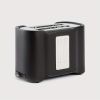 2 Slice Toaster, Quick & Even Results Every Time, Wide Slots Fit Any Size Bread Drop-Down Crumb Tray for Easy Clean Up, Stainless