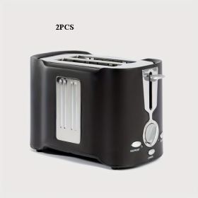 2 Slice Toaster, Quick & Even Results Every Time, Wide Slots Fit Any Size Bread Drop-Down Crumb Tray for Easy Clean Up, Stainless (SKU: HC494106918-06-01)