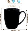 16 oz Large Coffee Mugs Set of 6 Ceramic Coffee Mug White Coffee Cups Tea Cups Idea Gift for Women Men House Warming Gifts New Home Office