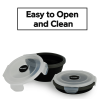 GLIDER LB Black Bento Premium Lunch Box & Food Storage Containers
