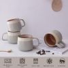 Ceramic Coffee Mugs Set of 4 | 12 oz Stoneware Coffee Cups | Lead-Free
