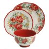12-Piece Dinnerware Set, Teal