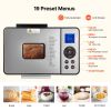 Bread Maker, 19-in-1 2LB Dough Machine, Nonstick Ceramic Pan Automatic Breadmaker with Gluten Free Setting, Whole Wheat Bread Making, Digital
