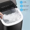 Ice Makers Countertop;  Portable Ice Maker Machine with Handel;  Self-Cleaning Ice Maker;  26Lbs/24H;  9 Ice Cubes Ready in 8 Mins;  for Home/Office/K